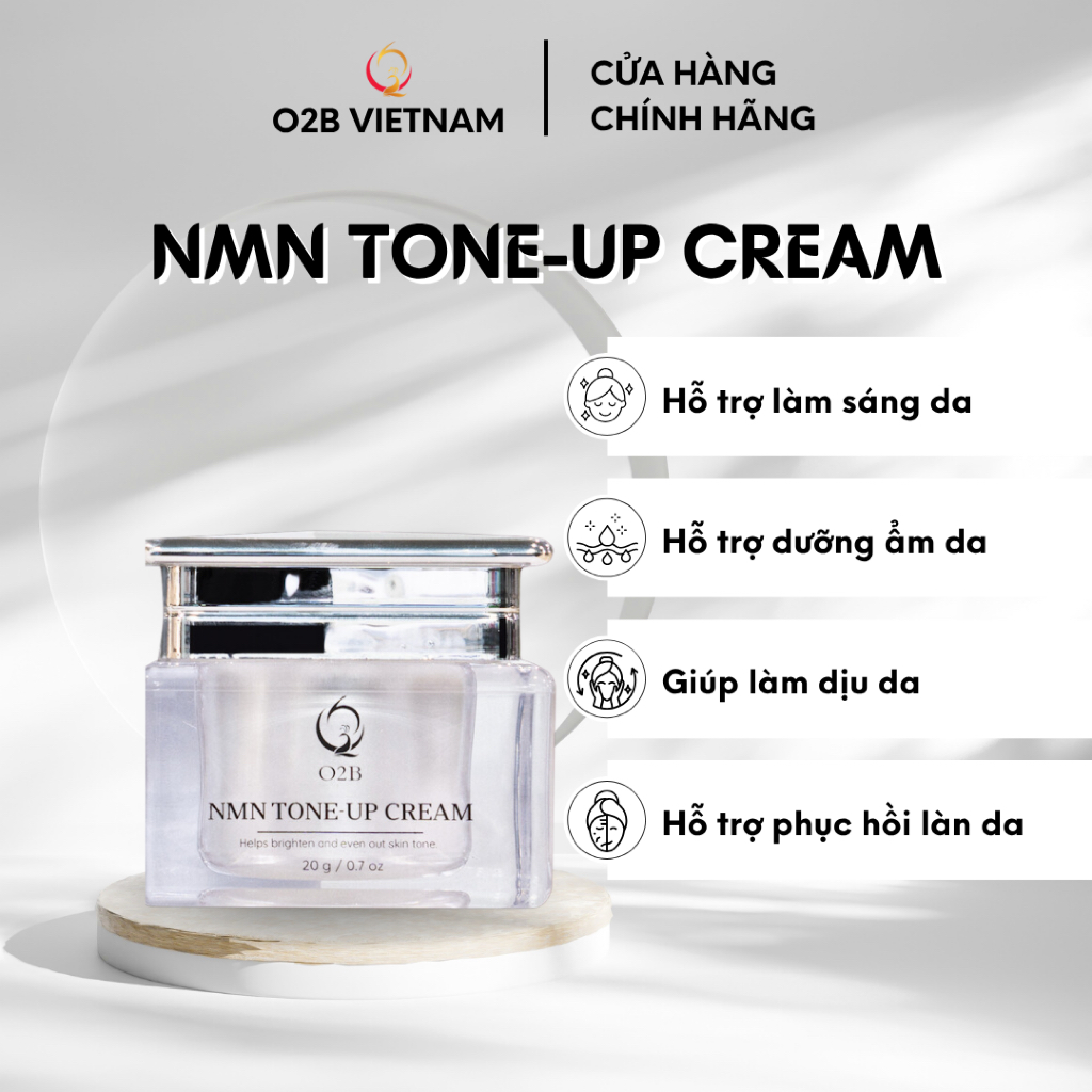 [CHÍNH HÃNG] KEM NMN O2B, HỖ TRỢ CẤP ẨM, PHỤC HỒI LÀN DA, DƯỠNG TRẮNG SÁNG DA