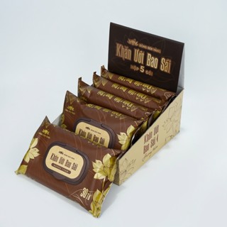  Bông Sen Vàng - Khăn Ướt Bao Sái Hương Trầm 30 Tờ Thiết Kế Tiện Lợi Vệ Sinh Không Gian Thờ Tự 