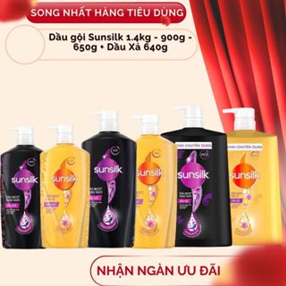  Dầu gội Sunsilk 1.4kg - 900g - 650 làm sạch và mềm mượt tóc gấp 5 lần,cho mái tóc ngát hương 