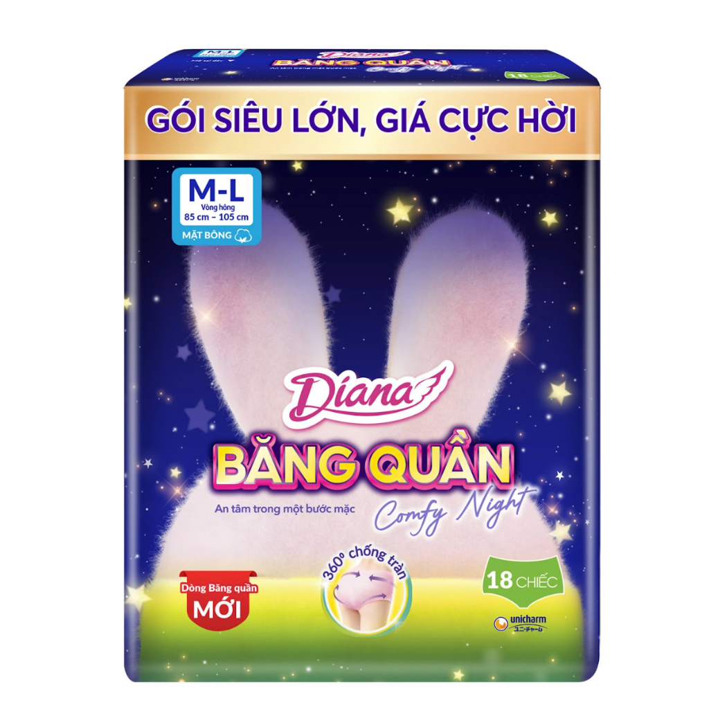 BANG VỆ SINH QUẦN DIANA SENSI SIZE M/L
