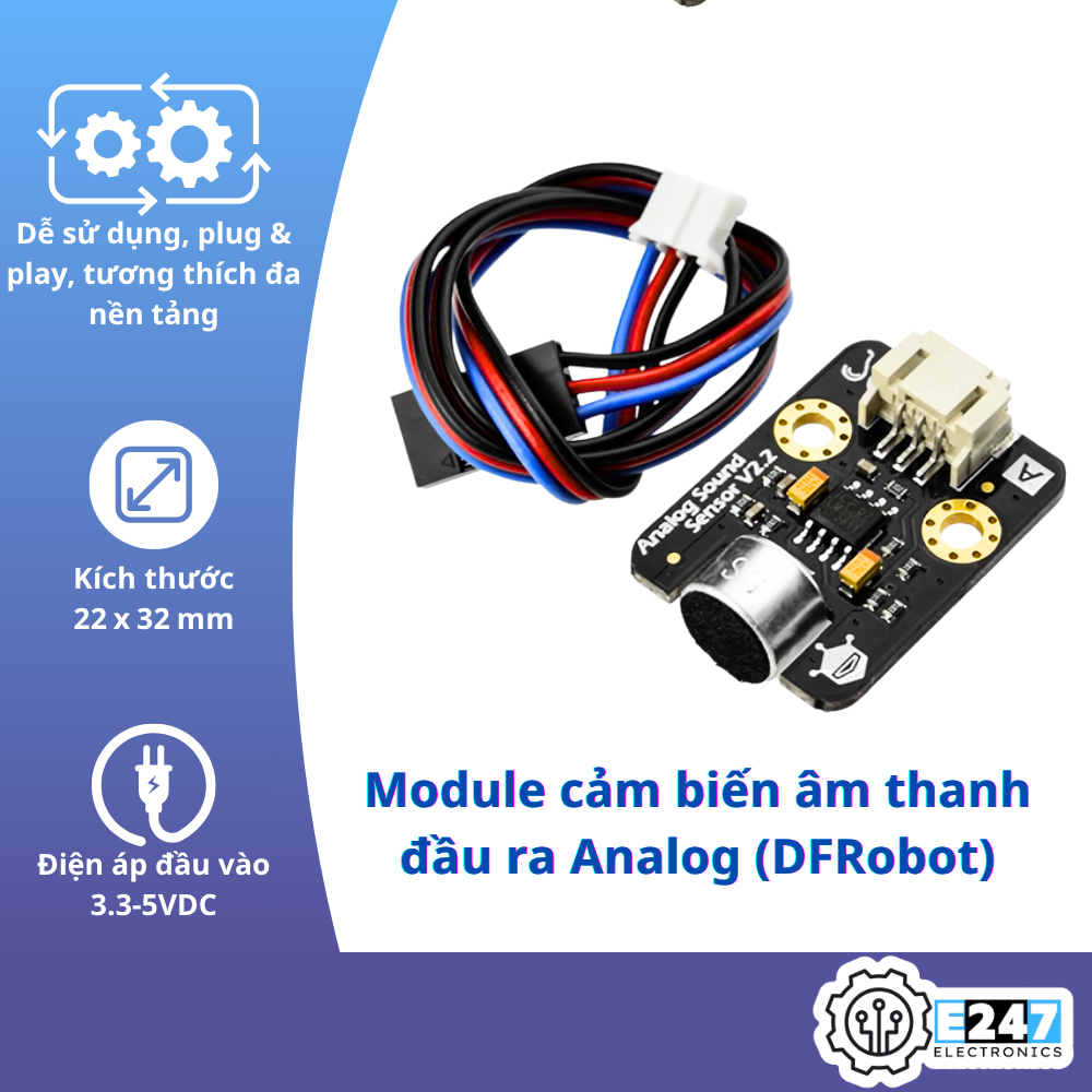Module Cảm Biến Âm Thanh Đầu Ra Analog (DFROBOT)