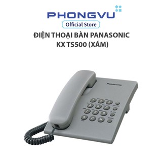 Điện thoại bàn Panasonic KX TS500 (Xám) - Bảo hành 12 tháng