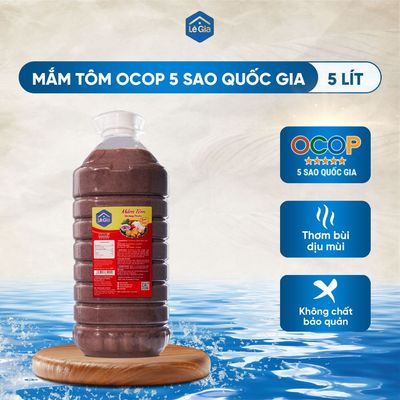 Mắm tôm Lê Gia Thanh Hóa can 4,8L cho nhà hàng bún đậu chả cá