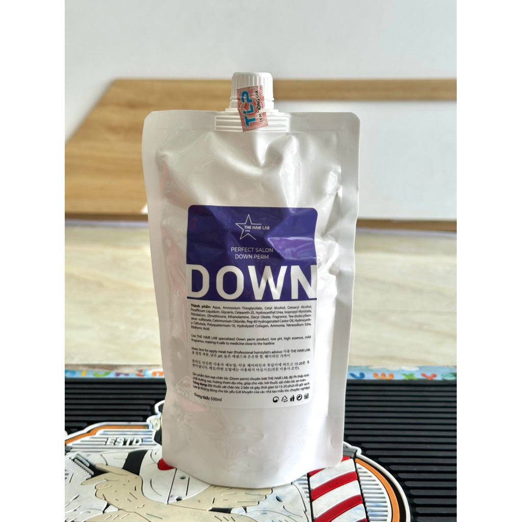 Kem ép Side DOWN dạng túi 500ml siêu thơm thay đổi hình dạng nếp tóc dành cho nam giá rẻ