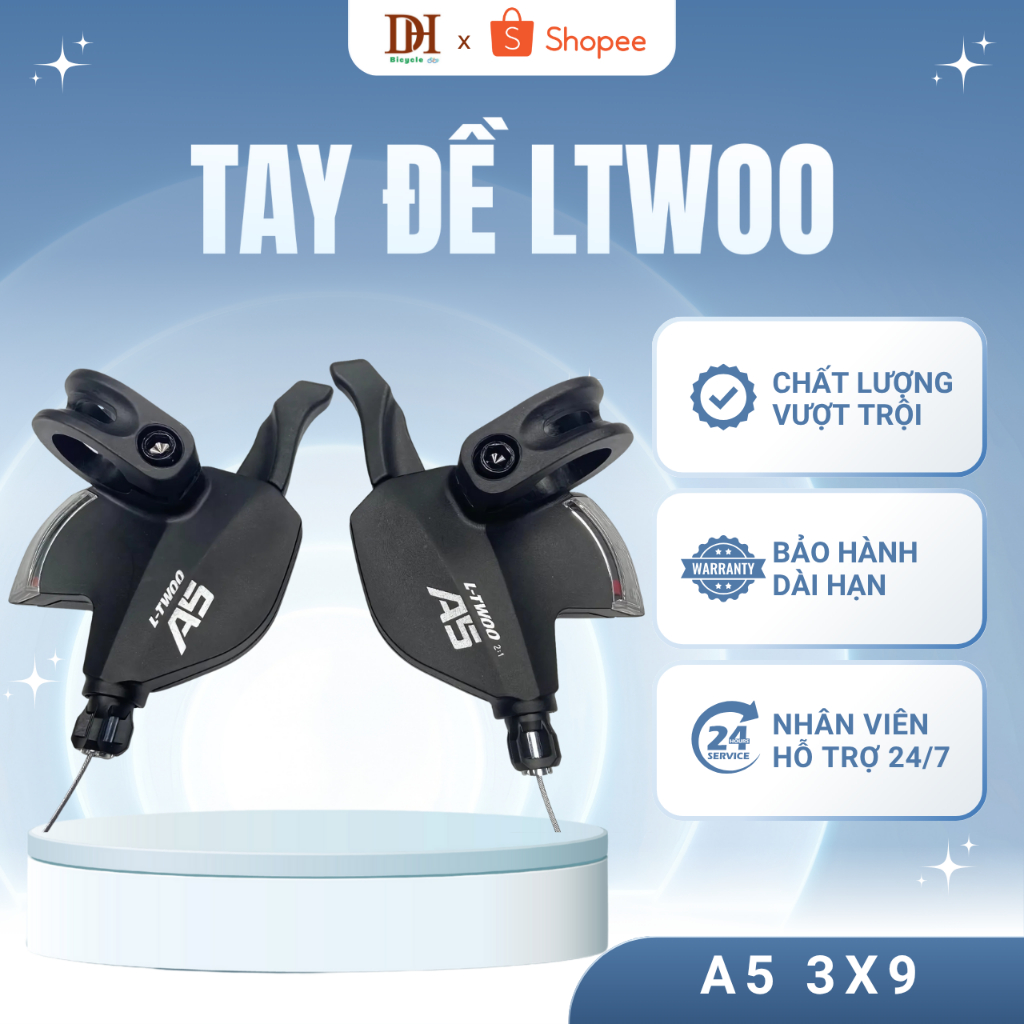 Tay đề LTWOO A5 3x9 tốc độ cho xe đạp / hang Chính Hãng