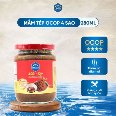 Mắm Tép Lê Gia hũ thủy tinh 280g