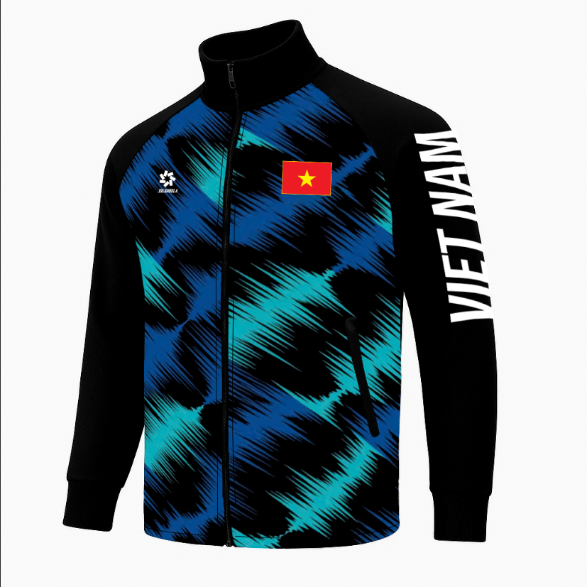 Áo khoác ĐỘI TUYỂN VIỆT NAM-Áo khoác thể thao di chuyển đội tuyển VIỆT NAM -ZICZAC