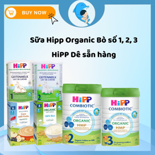 Sữa công thức HIPP Organic số 1,2,3 lon 350/400/800g Bò & Dê hỗ trợ phát triển toàn diện MECAHEO