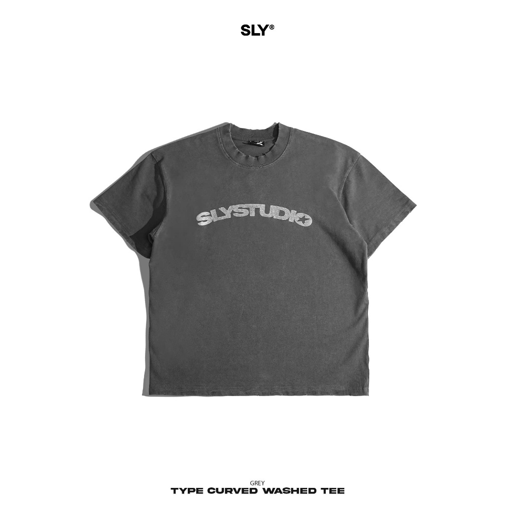 Áo thun SLY Curved washed Grey