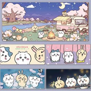  Lót Chuột Chikawa Cute – Tấm Lót Bàn Làm Việc Cỡ Lớn Hoạt Hình Dễ Thương Chống Trơn Trượt Trang Trí Bàn Học 