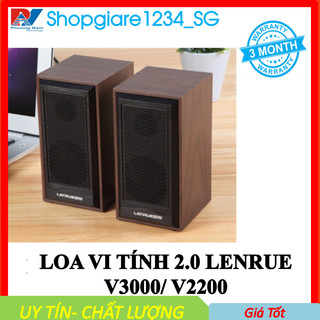 Loa vi tính dùng cho pc, laptop lenrue v2200/ v3000 bass trầm, siêu hay- giao màu ngẫu nhiên-full box