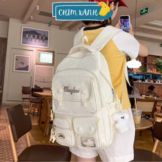  Balo đi học nam nữ unisex xinh xắn trơn basic kích thước to thời trang hàn quốc ulzzang nhiều ngăn đựng laptop CX175 