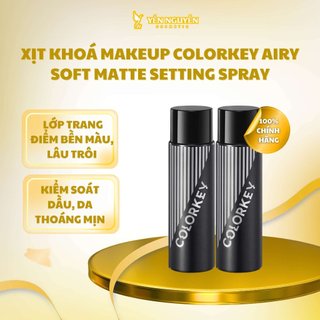 Xịt Khóa Nền Colorkey Airy Soft Matte Setting Spray 100ml – Giữ Lớp Makeup Bền Đẹp