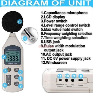 Máy đo độ ồn Benetech GM1356