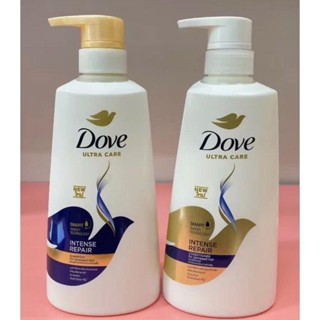  Dầu Gội & Dầu Xả Dove 410ml Thái Lan – Phục Hồi Tóc Hư Tổn Gãy Rụng 