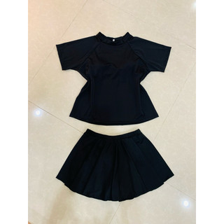 (Bigsize 40-100kg)Các mẫu Bikini 2 mảnh full đen cho nữ