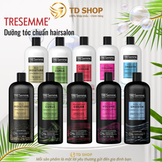 [NK Mỹ] Dầu Gội I Dầu xả Tresemme Mỹ  Gãy Rụng Tóc I Phục hồi độ ẩm I Giữ nếp tóc uốn 828 ML - TD Shop