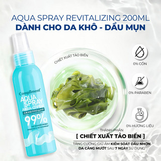 Xịt khoáng Compliment Aqua Spray 99% 200ml