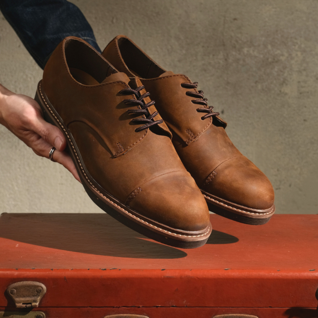 Giày Boot Nam Cổ Thấp Mind XR 2.0 Da Bò Sáp Cao Cấp Đế Khâu - Thương Hiệu Steeler