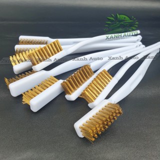 10 CÁI Bàn Chải Đồng Chà Rửa Xe – Vệ Sinh Lốc Máy, Đầu Bò, Đầu In Máy In | Chổi Cạo Gỉ Sét Đa Năng