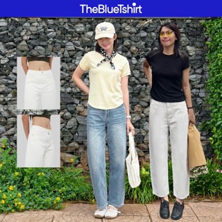TheBlueTshirt - Quần jeans baggy lưng cao ống suông dáng thụng cho nữ - Balloon Jeans - Women