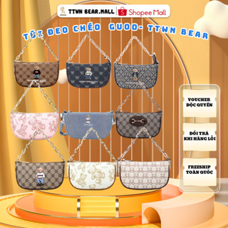 [TẶNG CHARM GẤU] Túi đeo chéo nhỏ họa tiết gấu TTWN BEAR- GUOO BEAR THÁI LAN chính hãng
