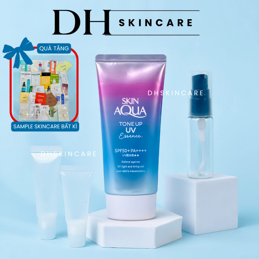 Kem Chống Nắng Skin Aqua tím TONE UP UV ESSENCE SPF50+ PA+++ Dhskincare