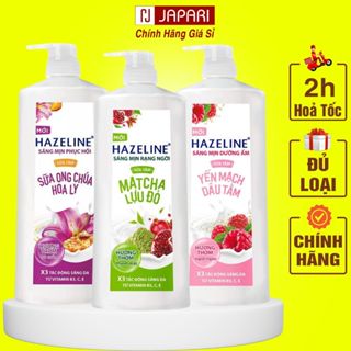  Sữa Tắm Trắng Da Hazeline CHÍNH HÃNG - Sữa Tắm Nữ Trắng Sáng Da Thơm Lâu Hương Hoa - JAPARI 
