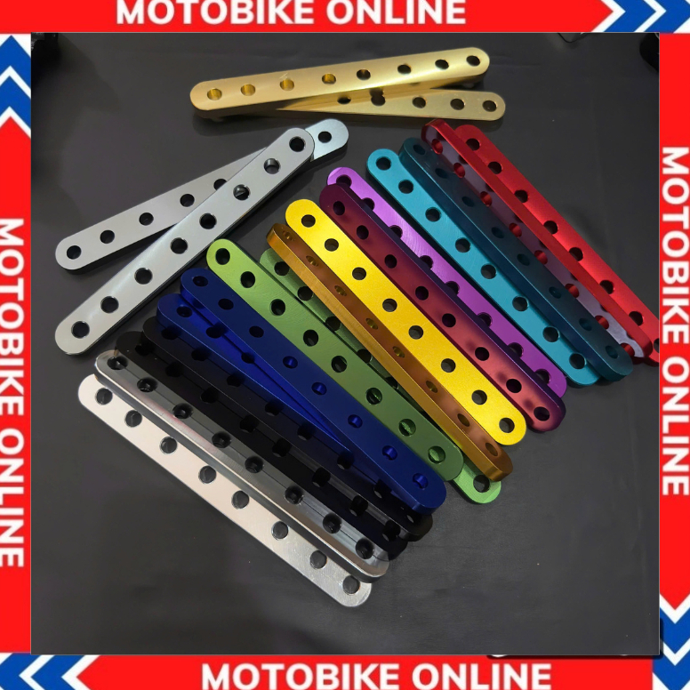 Pas treo pô nhiều lỗ dày 8li chất liệu nhôm cnc mẫu nhiều lỗ dùng chế treo pô