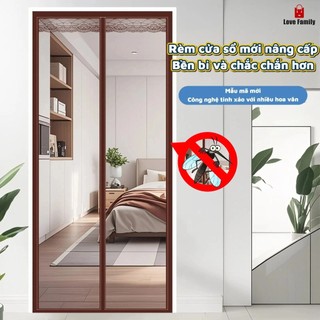  Rèm cửa chống muỗi từ tính mạnh mẽ với dải từ tính và lưới cửa sổ 