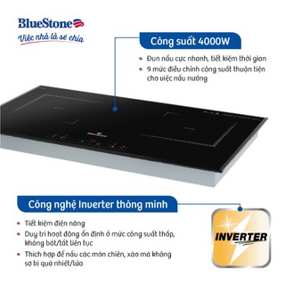 Bếp Điện Từ Đôi BlueStone ICB-6833 | 4000W Inverter | Mặt Kính SchottCeran