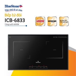 Bếp Điện Từ Đôi BlueStone ICB-6833 | 4000W Inverter | Mặt Kính SchottCeran