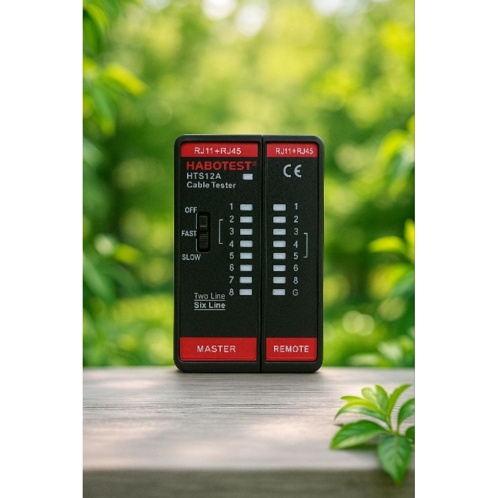 TEST MẠNG HABOTEST HT812A Thiết bị kiểm tra cáp mạng 8P/6P/4P/2P Cáp LAN Tester POE