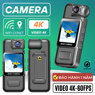  Máy quay du lịch 4K-60FPS quay phim mọi nơi pin 10 giờ quay - Camera mini hành trình xe máy,xe đạp cầm tay quay vlog 