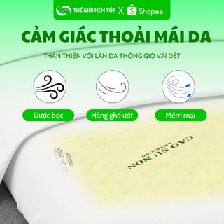Nệm cao su non American Kim Á chính hãng siêu êm ái, mềm mại, thoáng mát Độ Dày 20cm
