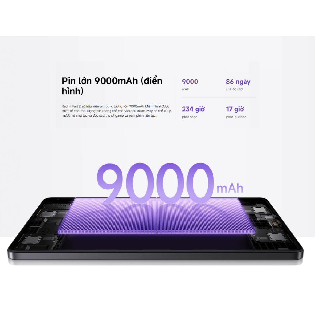 Máy Tính Bảng Xiaomi Redmi Pad 2 4/128GB - 6/128GB - 8/256GB Bản Wifi - Bảo Hành 18 Tháng Chính Hãng | BigBuy360 - bigbuy360.vn