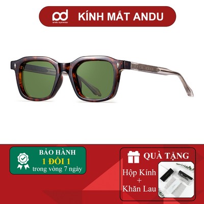 Kính râm mát thời trang nam nữ AnDu chống UV400 dáng vuông thời trang cá tính - 8105