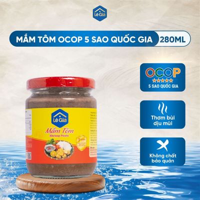 [OCOP 5 sao Quốc Gia] Mắm tôm Lê Gia Thanh Hóa - hũ thủy tinh 280ml