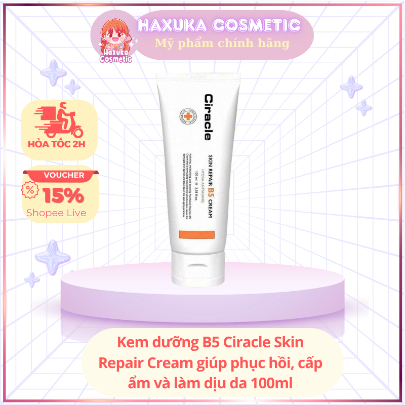 Kem dưỡng B5 Ciracle Skin Repair Cream Giúp Phục Hồi Da, Cấp Ẩm Da Và Làm Dịu Da 100ml