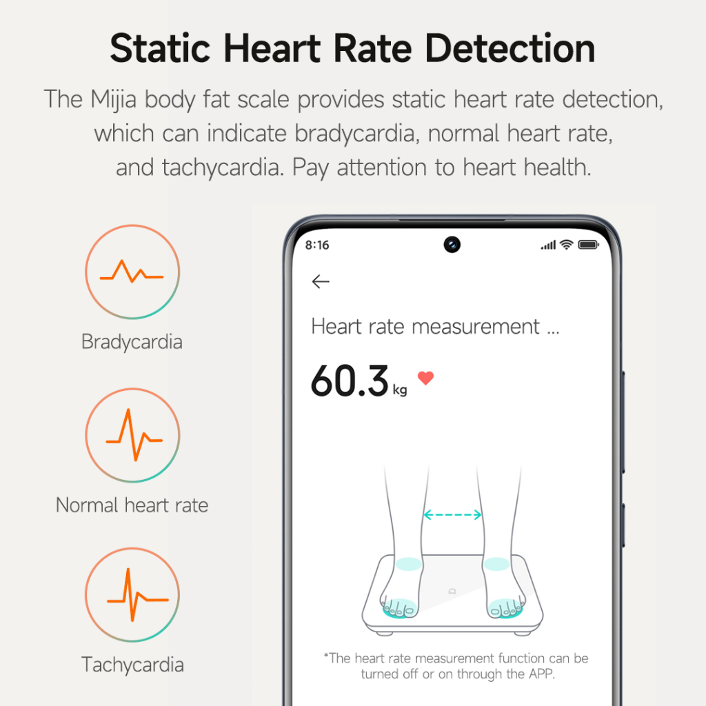 MIJIA Cân Đo Mỡ Cơ Thể S400, Cân Sức Khỏe, Đo Lường Tần Số Kép, 25 Chỉ Số Sức Khỏe, Quản Lý Sức Khỏe