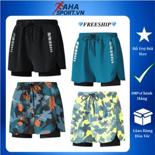 Quần bơi nam 2 lớp cao cấp AHA SPORT Quần thể thao nam chạy bộ, Tập gym, thể thao co giãn 4 chiều