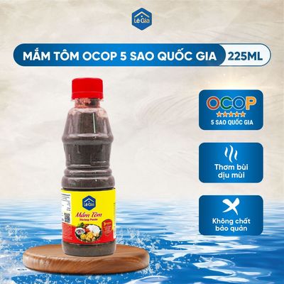 [OCOP 5 sao Quốc Gia] Mắm tôm ngon Lê Gia Thanh Hóa - chai PET 225ml