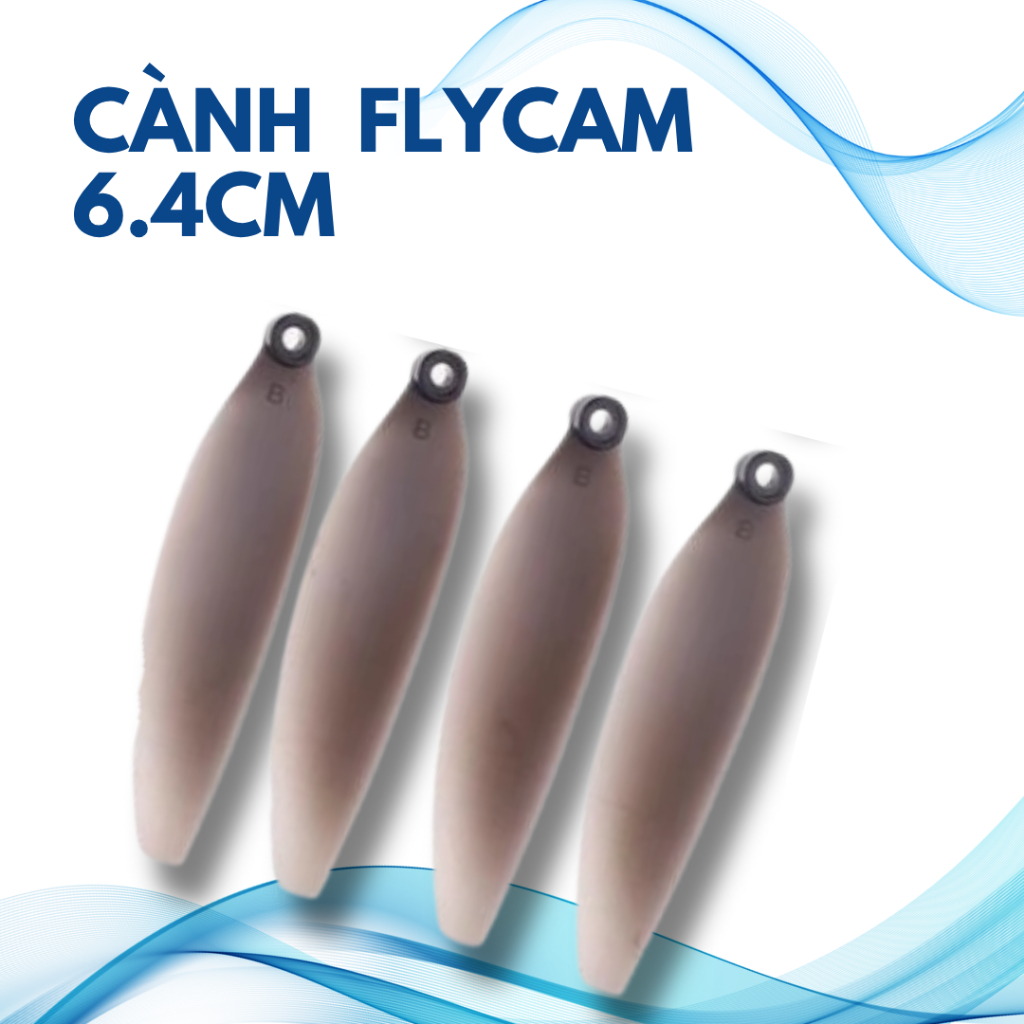 Cánh quạt flycam 6.4cm thay thế, cánh flycam mini kích thước 6.4cm, cánh quạt thay flycam size nhỏ