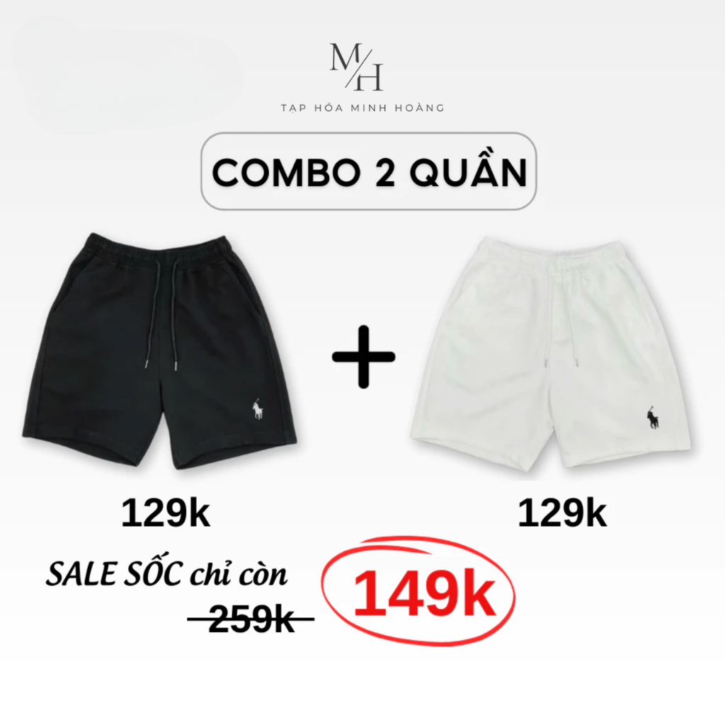 Short Kaki Dù Form Trên Gối Hack Dáng, Logo Thêu Ngựa Nổi Bật Phong Cách Hàn…