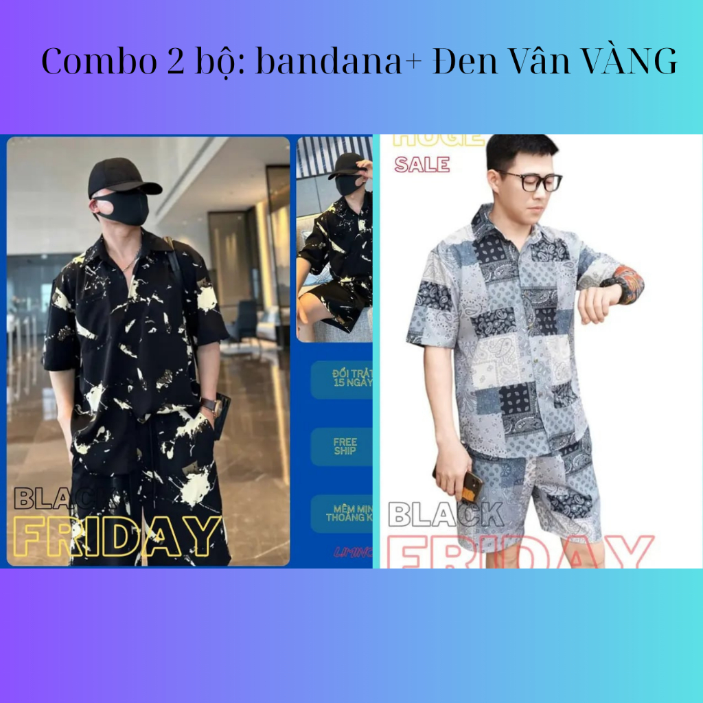 Bộ Đồ Nam Local Brand Tay Lỡ Họa Tiết Loang