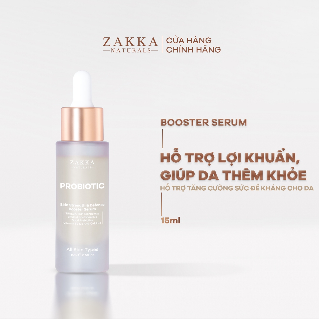 [MINISIZE] Tinh chất hỗ trợ lợi khuẩn giúp khoẻ da Probiotic Skin Strength & Defense Zakka Naturals 