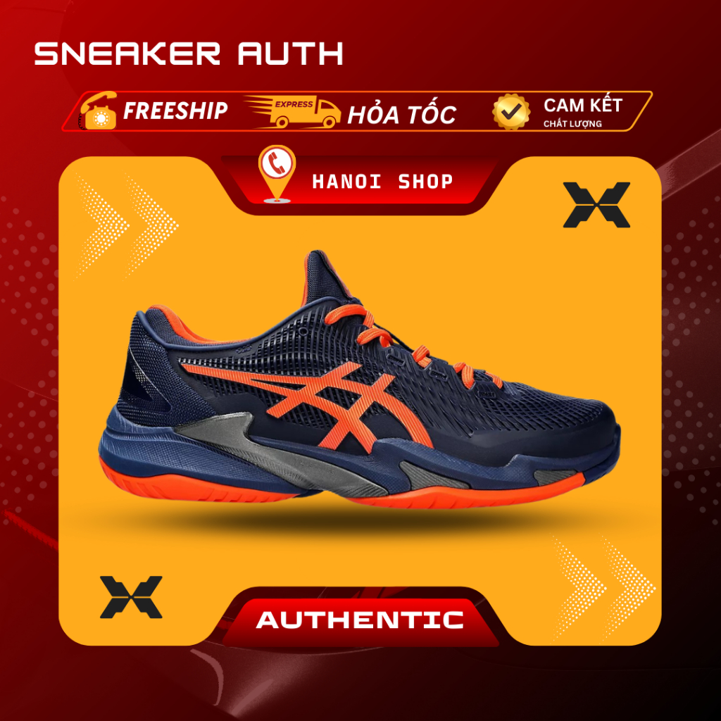 [ Hàng Chính Hãng ] Giày Asics Court Novak FF3 Blue Expanse Koi Nam Nữ Thể Thao Pickleball Full Box 