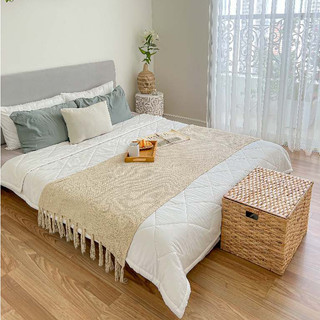 VIETBAS Giỏ lục bình đựng đồ có nắp LBK_014
