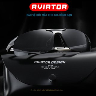 Kính mát nam cao cấp 8177 gọng nhôm Magie siêu nhẹ, tròng Polarized phân cực chống tia UV400