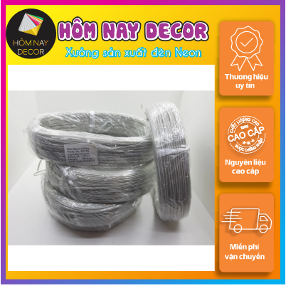 1M Dây điện trong suốt dây điện tàng hình làm led neon, nội thất tiết diện 0.25
